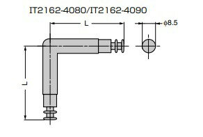 締結金具 IT2162型 【IT2162-4080】 シャフト L字 ITALIANA スガツネ工業 LAMP ランプ