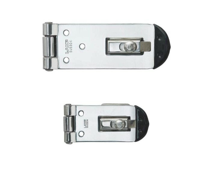 ステンレス鋼製 ワンタッチ解錠掛金 HP-AK型 【HP-AK50】【HP-AK65】【HP-AK75】光沢研磨 スガツネ工業 LAMP ランプ