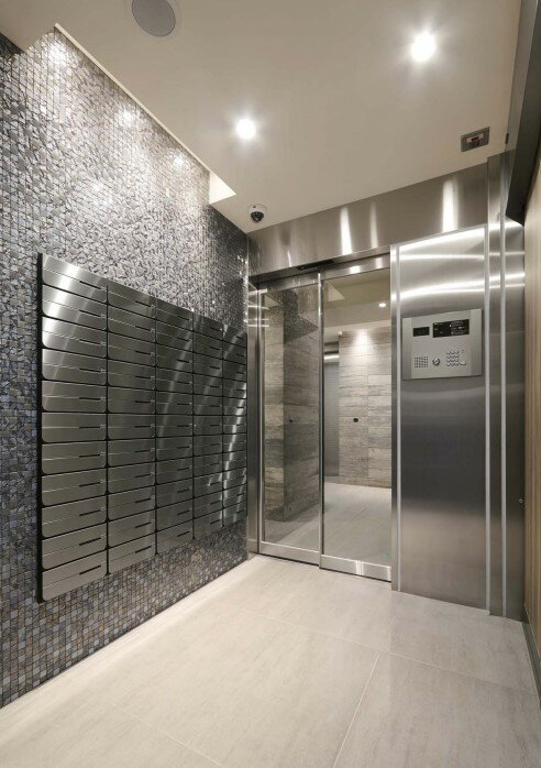 NASTA ナスタ ポスト W280×H120 前入後出／屋内タイプ KS-MB6102PY-3K 戸数:3(W280 H360 D423.2) 扉横開き レターパックライト 静音 アナログカード錠 ヘアーライン ブラック シルバー ホワイト一部受注生産品