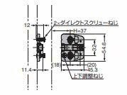 マウンティングプレート(座金)システム32 ＋2mm厚 ダイレクトスクリューねじ付 【150-P4W-32TH+2 DS6.4x12】 ニッケルめっき スガツネ工業 LAMP ランプ