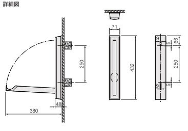 ナスタ NASTA 屋内物干 壁面直付タイプ KS-DA101PN シルバーグレー ※1セット2本入※