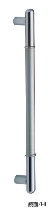 ドアー取手 ステンT形丸棒取手 No.171 両面用 サイズ:660 仕上:鏡面/HL シロクマ