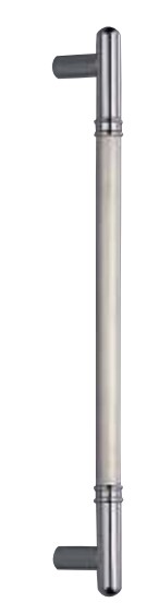 ドアー取手 T形丸棒取手 No.252 両面用 仕上:クローム サイズ:600 シロクマ