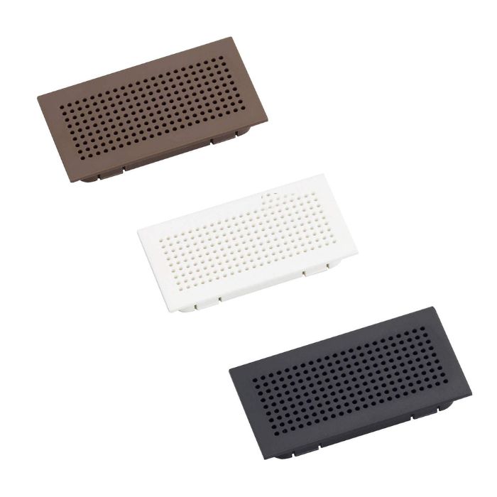 プラスチック製空気孔 APK-K型 空気孔パネル APK-K70P 色: ホワイト/ブラック/ブラウン スガツネ工業 LAMP ランプ 単品販売