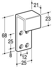 ロイヤル SB-24/32兼用 Sバーパネル掛け金具 【Z-201】 【ユニクロ】 1個売