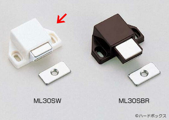 ランプ印 マグネラッチ ML-30S型 【ML-30SW 43mm】 ホワイト