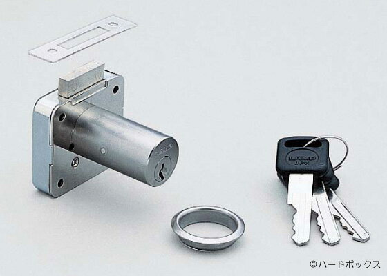 【スガツネ】　ランプ印 面付シリンダー錠2550型 【2550-24-DN-B】 【24mm】 【ニッケル】【別番】