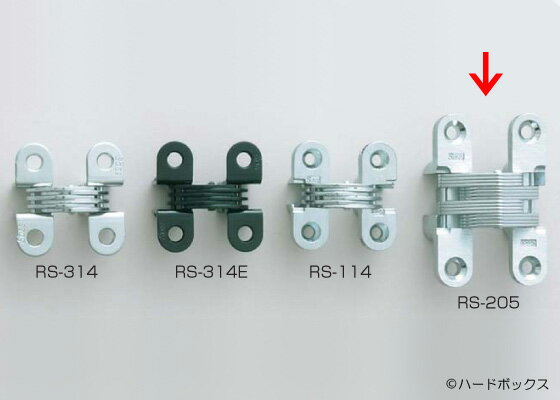 【スガツネ】 ルーター用隠し丁番 RS-205型 【RS-205】 【60.3mm】 【光沢クロメート金属製扉専用型】