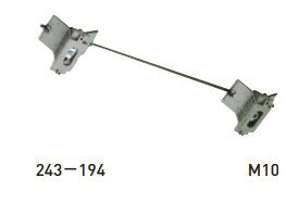 【杉田エース】 鉄物干インサート M10 【243-194】 仕上げ: 電気亜鉛メッキ サイズ（H）: 300