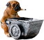 灰皿 パグ ブルドック 工事 犬 キャラクター テーブル用灰皿 卓上灰皿 大容量 おもしろ 卓上 フレンチブルドッグ 小銭入れ (パグ灰皿)