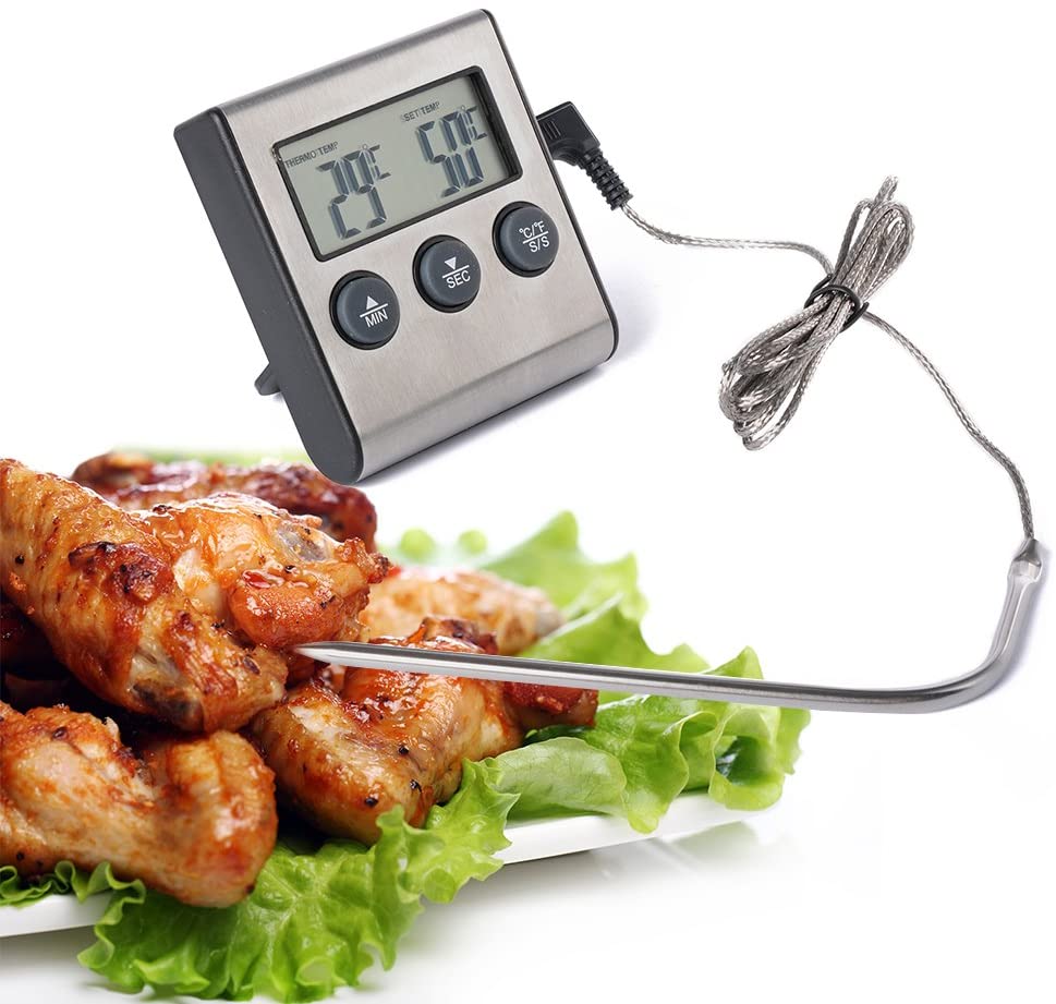 温度計 料理用 デジタル温度計 料理用温度計 キッチンタイマ