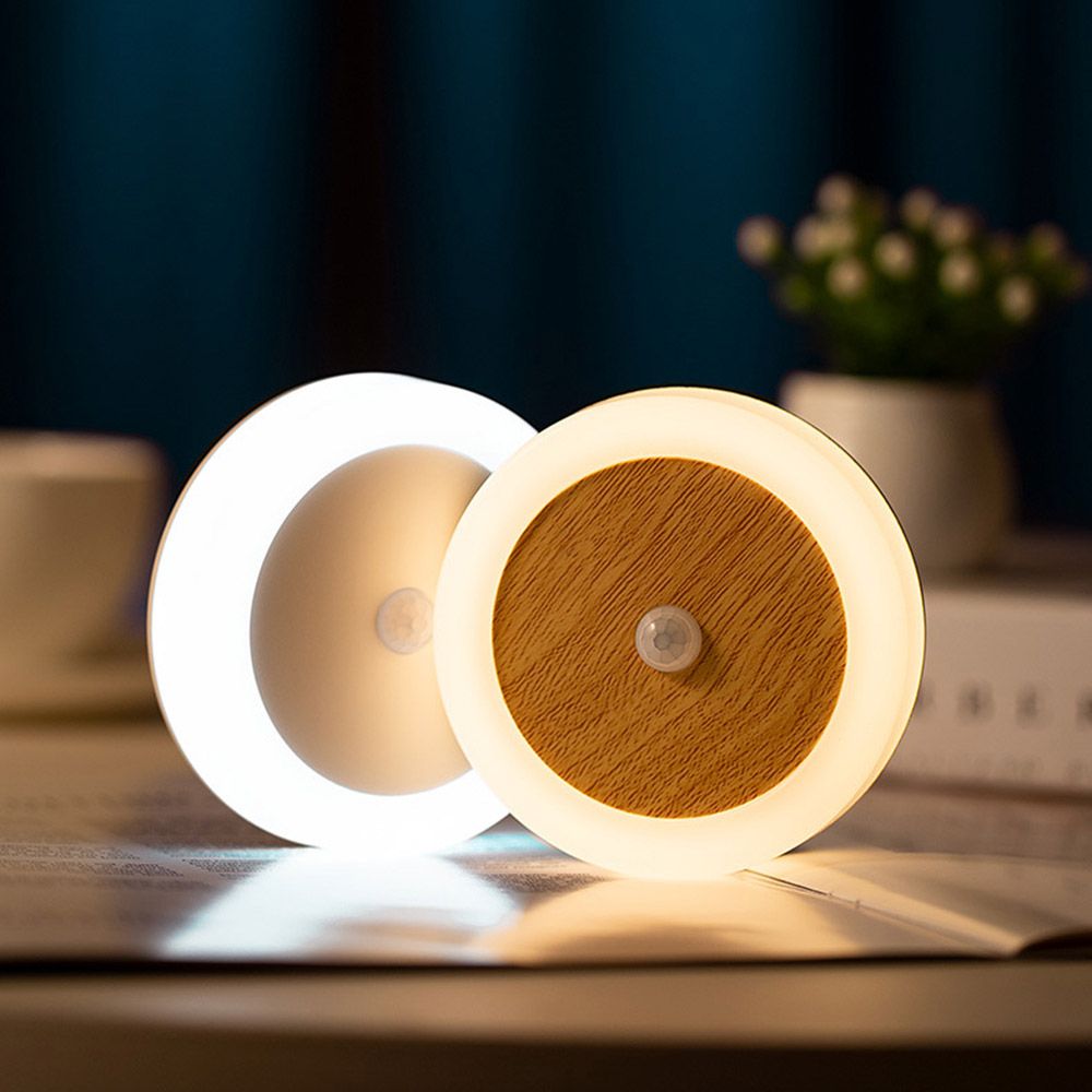 LEDライト 人感センサーライト 明暗センサー USB充電式 600mAh ベッドサイドランプ フットライト 間接..