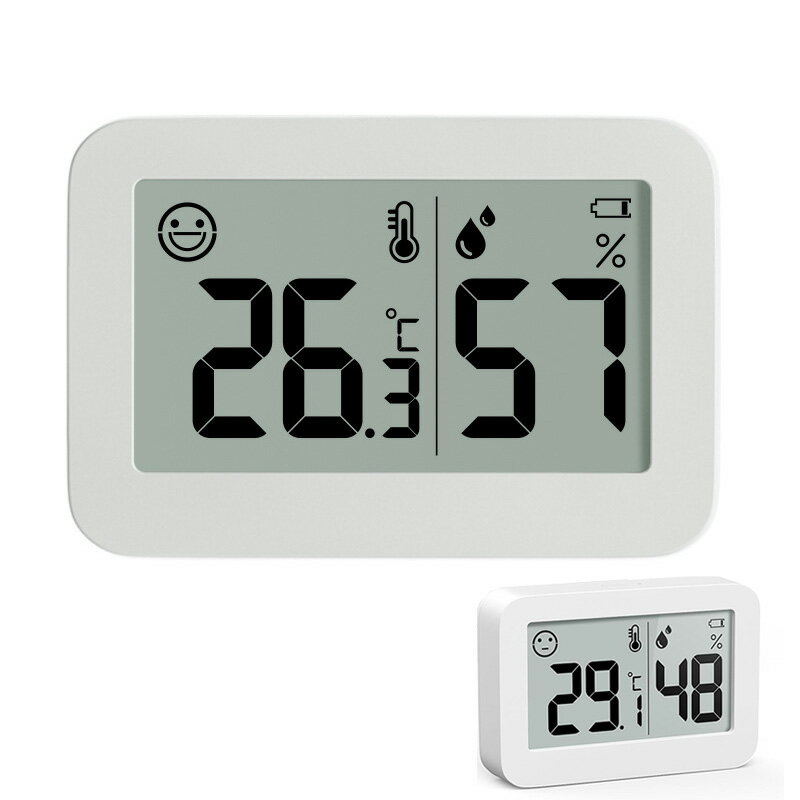 【送料無料 クーポン発行中】デジタル 温湿度計 快適度顔表示付 温度計 湿度計 手のひらサイズ スタンド マグネット シンプル 感染症対策 乾燥対策 熱中症対策 卓上 室内 赤ちゃん 室温計 温度湿度計 快適アイコン ベビールーム セラー 温室 爬虫類ハウス用