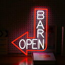 「ポイント還元率5%」ネオンサイン Bar 多階段調光可 Bar Openネオンライト 掲示板 営業中看板 Bar表示灯 LEDネオンサイン オープンサイン L...