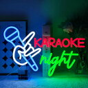 「ポイント還元率5%」ネオンサイン karaoke 多階段調光可 人気ネオンライト カラオケネオンライトスタジオ看板 掲示板 放送室インテリア ライブバー 居酒...