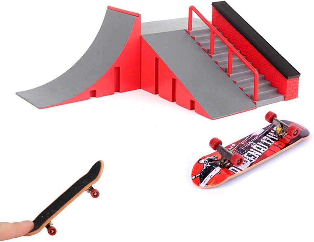 「10%OFFクーポン配布中」スケートボード ミニ フィンガースケート 指スケ スケートパークセット ミニ スポーツおもちゃ 組み合わせ遊び 子供 おもちゃ 指...