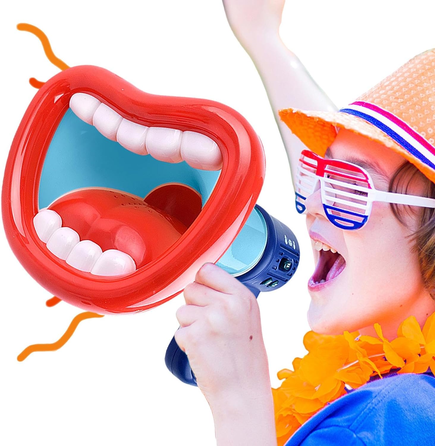 「10%OFFクーポン配布中」メガホン 変声拡声器 子供 おもちゃ 拡声器 いたずらメガホン 録音機能付き 乾電池式 小型 応援 グッズ 体育祭 イベント