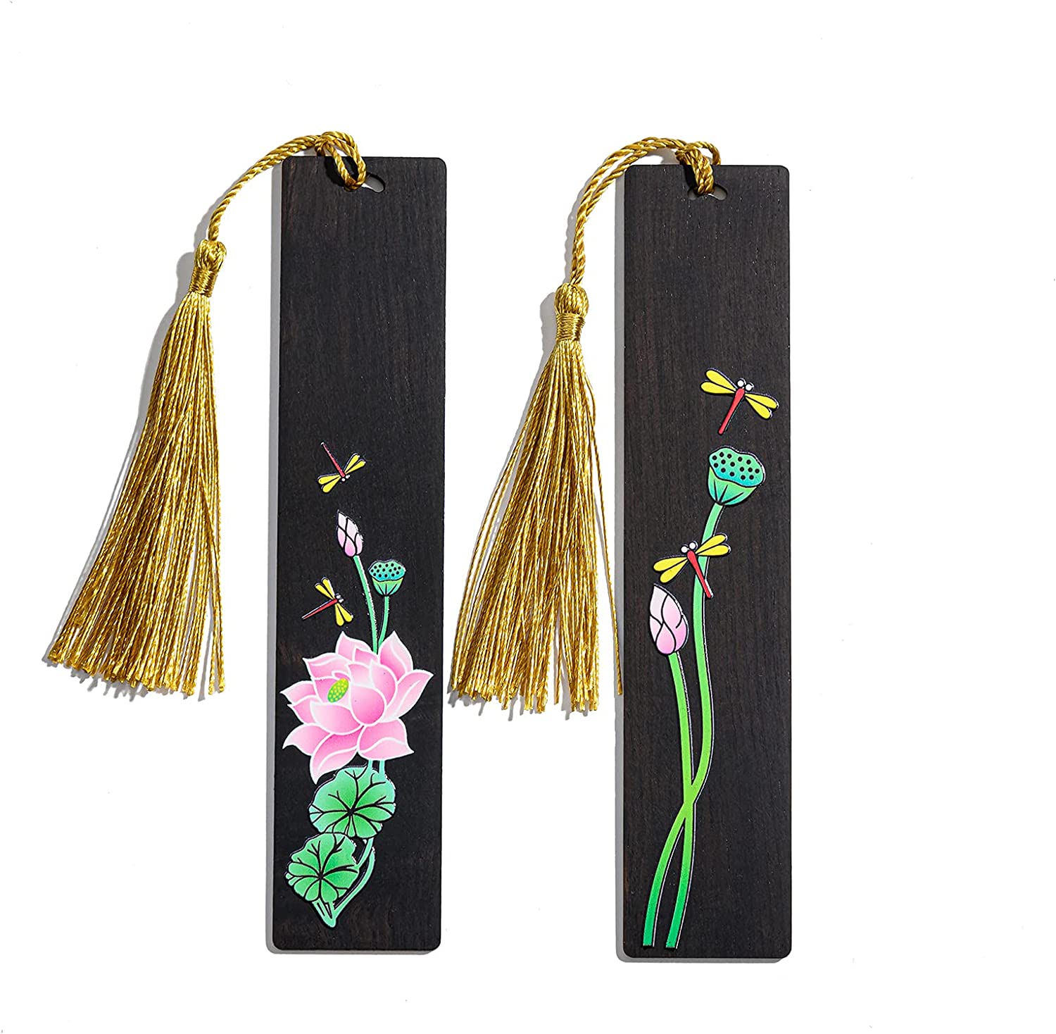 「10%OFFクーポン配布中」木製 栞 しおり ナチュラルウッドブックマーク 蓮 金魚 梅の花 読書 勉強 収集 しおり 誕生日 結婚式 お祭り ギフト