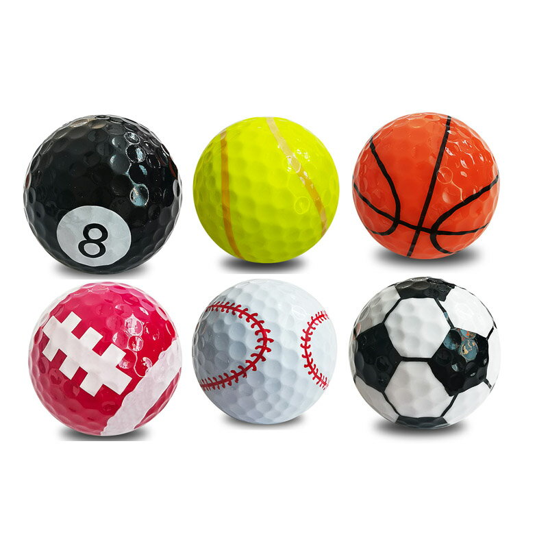 ゴルフセット（ジュニア） 6個セット ゴルフボール 面白い ユニーク ゴルフボール ギフト 子供 プレゼント
