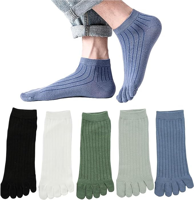 五本指ソックス メンズ 夏用 くるぶし靴下 通気綿 スポーツソックス 抗菌くつした おしゃれ ショート 五本指靴下 男性用 夏 蒸れない 脱げない 5本指靴下 ...