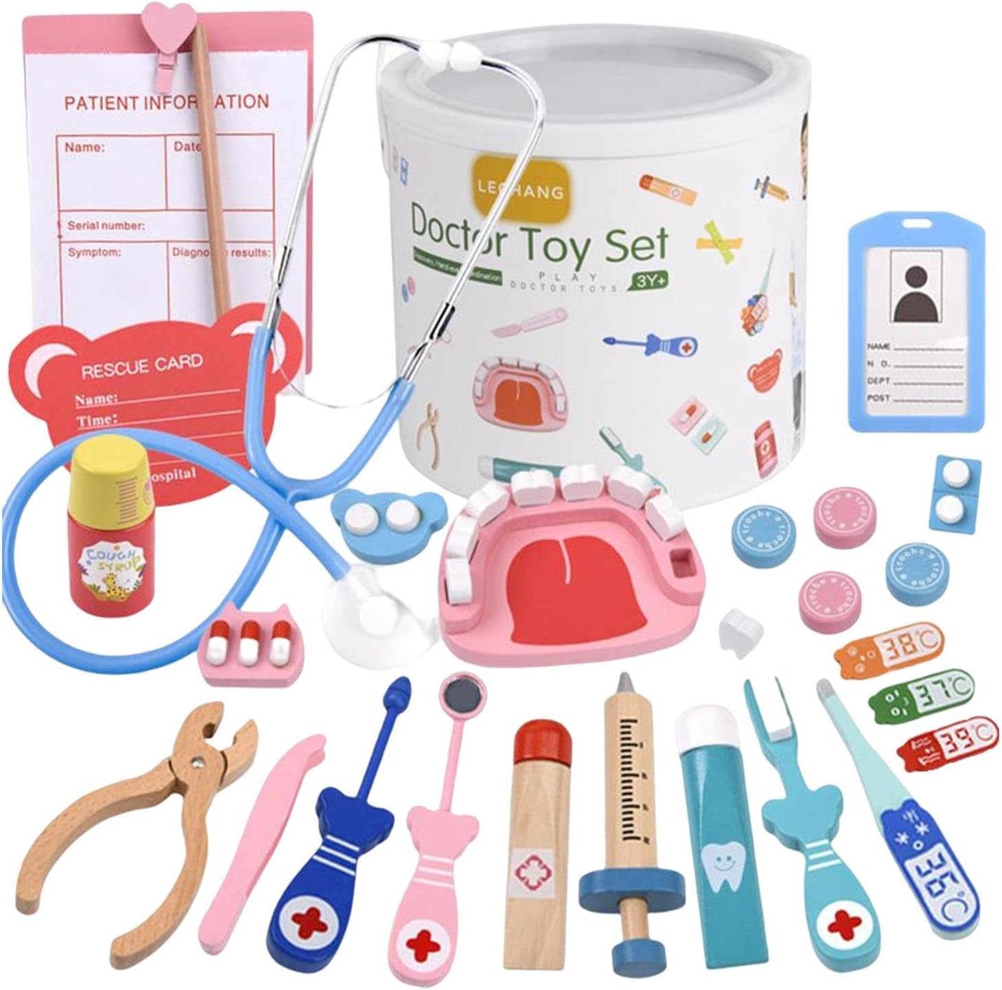 お医者さんごっこ お医者さんセット 歯医者さん おままごと 木製おもちゃ 歯医者ごっこ ドクターおもちゃ ごっこ遊び 知育玩具 能力アップ 集中力 想象力 安全...