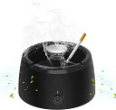 「10%OFFクーポン配布中」灰皿 脱臭機 卓上空気清浄機 スモークレス灰皿 スマートセンサー機能 吸力が強い HAPEフィルター 2段階の風量調整 USB充電式 ケーブル付き 煙を吸い込み 家族の健康を守り