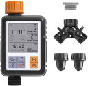 【楽天スーパーSALE10%OFF】庭散水用 コンピューター 自動灌漑 タイマー チャイルドロック付き 温室芝生植物栽培用 農業用 コンパクト(4)