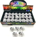 「10%OFFクーポン配布中」24個セット 光る指輪 LEDグローリング ライトアップおもちゃ 点滅LEDダイヤモンドリング 暗闇で光るリング パーティーパック 誕生日パーティー記念品 点滅LEDライトアップリング おもちゃパーティー記念品 バルク