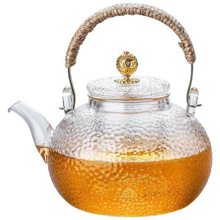 「10％OFFクーポン配布中」ティーポット ガラス急須 ガラスやかん 耐熱ガラス 丸型 紅茶 緑茶 フルーツティー リーフティー 直火対応 大容量 (700ml)