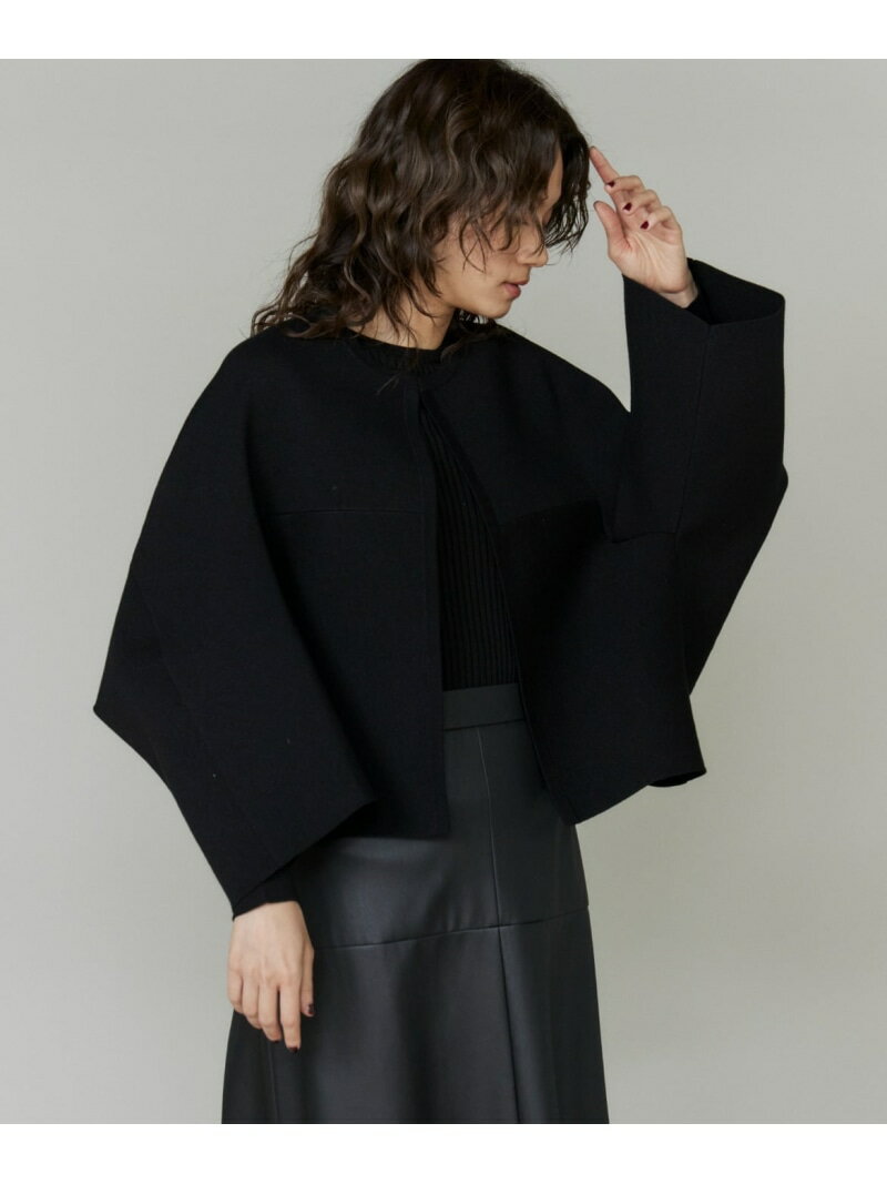 ミラノリブカーディガン INED イネド トップス カーディガン ブラック グレー【送料無料】[Rakuten Fashion]