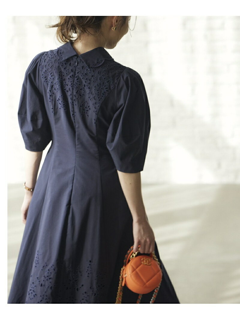 特価豊富な <プラスサイズ>ドラマティック刺繍ワンピース<M Maglie le cassetto*冨張愛> ef-de エフデ ワンピース 半袖ワンピース*:INED/イネド 新品超歓迎
