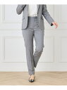 《大きいサイズ》【セットアップ対応】テーパードパンツ《CERRUTI》 INED イネド パンツ スラックス・ドレスパンツ ネイビー【送料無料】[Rakuten...
