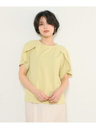 【先行予約】《INED CLARO》フラワースリーブカットソー INED イネド トップス カットソー・Tシャツ イエロー グレー ホワイト【送料無料】[Rakuten Fashion]