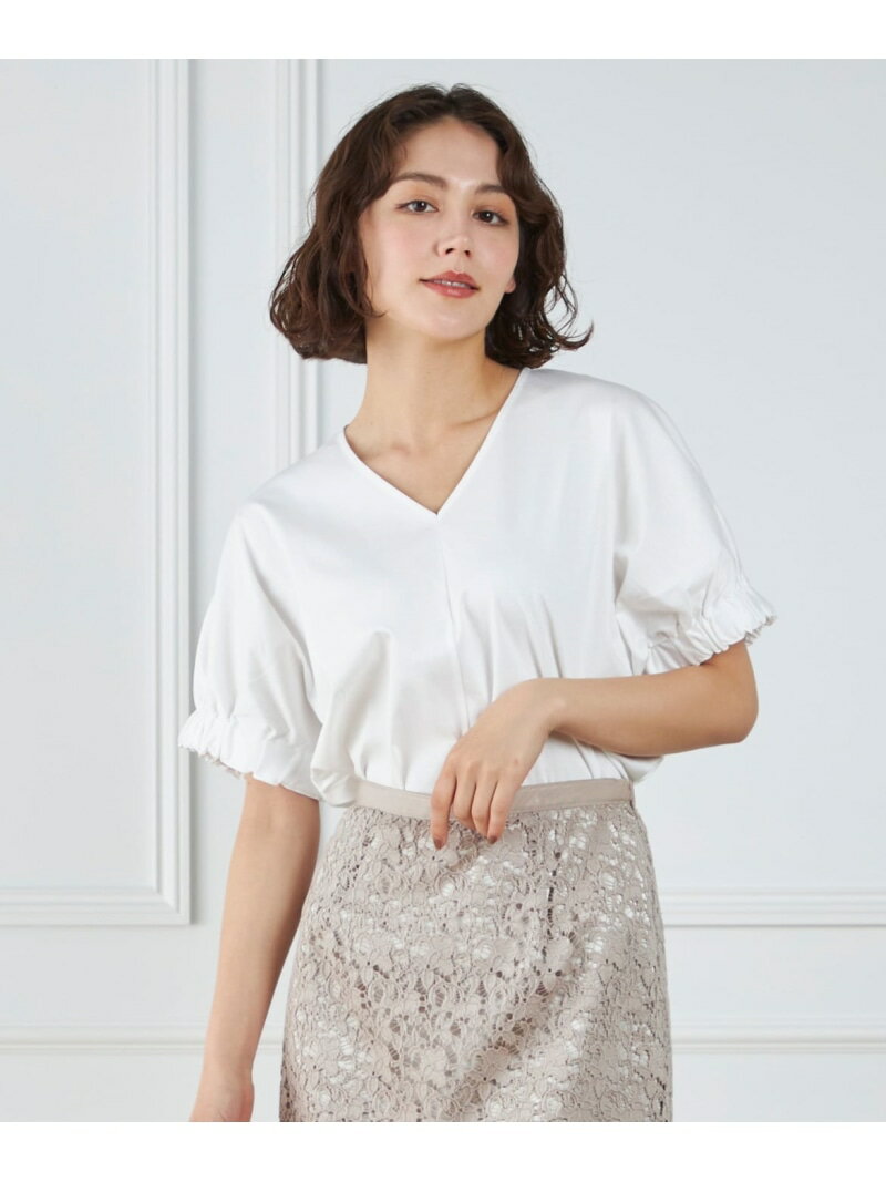 ギャザースリーブプルオーバー7-I...