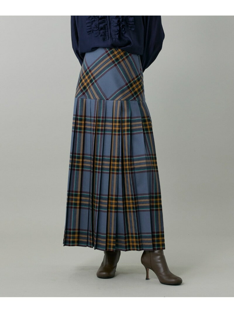 【SALE／10%OFF】ヨーク切り替えスカート《O'neil of Dublin》 INED イネド スカート ロング・マキシスカート グレー ブルー【RBA_E】【送料無料】[Rakuten Fashion]のサムネイル