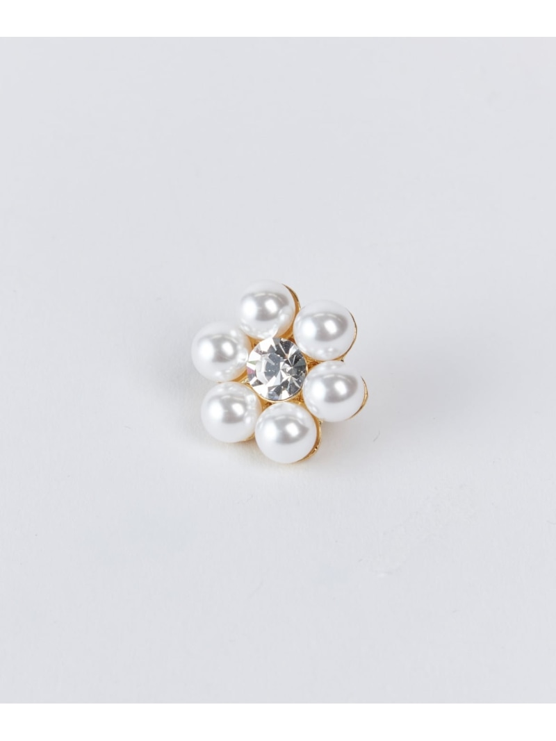フラワーパールブローチ(大) Maglie par ef-de マーリエ ル カセット アクセサリー・腕時計 ブローチ・..