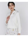 【SALE/10%OFF】《大きいサイズ》サイドフリルパーカー Maglie par ef-de マーリエ ル カセット トップス パーカー・フーディー ピンク...