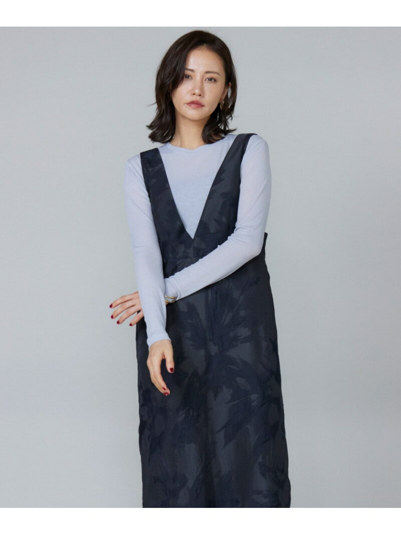 【SALE／30%OFF】ジャカードジャンパードレス Le Souk イネド ワンピース・ドレス ジャンパースカート ブラック【RBA_E】【送料無料】[Rakuten Fashion]