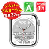 4/4-4/10 10%OFFݥ󳫺ۡšۡŸʡ Apple Watch 8 GPS+Cellular 41mm SIMե꡼ 3K885J/A Сߥ˥ Хɡť̵֥ 1ݾڡڥޥ ۡǥ󥰥롼ס