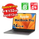 【5/3-5/6 限定12 OFFクーポン開催中】【中古】中古 パソコン ノートパソコン Apple MacBook Pro 2021 Z15G0022LJ/A Apple M1 Pro メモリ32GB SSD512GB 14インチ Mac OS Ventura WebCamera有 英語K/B 1年保証 【ヤマダ ホールディングスグループ】