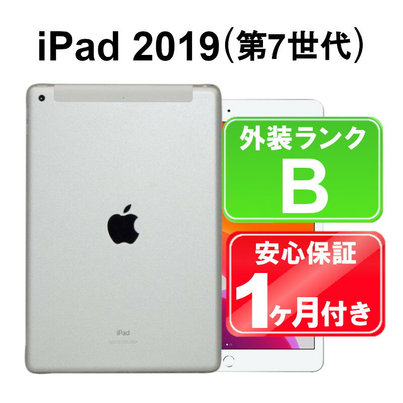 iPad 2019 Wi-Fi+Cellular 32GB 【中古】 中古 iPad タブレット Apple Docomo MW6C2J/A シルバー 10.2インチ iPadOS SIMロック解除済 ..