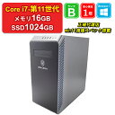 【レビュー特典:Office】【中古】GALLERIA BTOパソコン XA7C-R36T Core i7-11700 メモリ16GB SSD1024GB NVIDIA GeForce RTX 3060 Ti Windows11Home DVDマルチ 1年保証 デスクトップパソコン ゲーミングパソコン【E】(2)