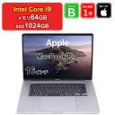 【中古】Apple MacBook Pro 16インチ 2019 A2141 Core i9 メモリ64GB SSD1024GB スペースグレイ Retinaデ...