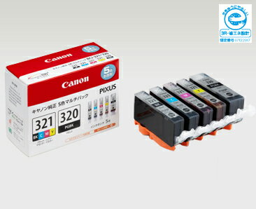 CANON純正インク　BCI-321　4色＋BCI-320PGBK　セット　[BCI-321+320/5MP]