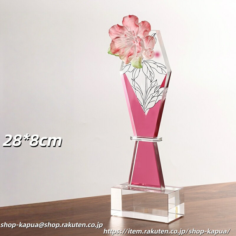 文字彫刻無料 クリスタルトロフィー 結婚式 結婚記念日 花嫁 恋人 バレンタインデー 花火大会 花トロフィー 両親贈呈用 さくら 桜 薔薇 バラの花 オリジナル...