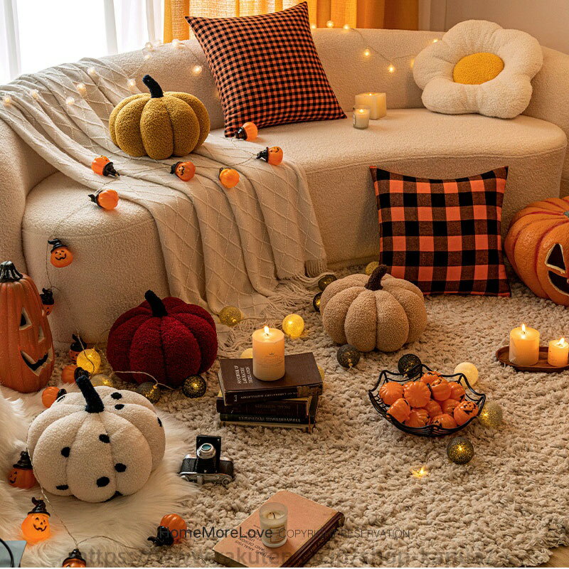 ハロウィン カボチャクッション クッションカバー 抱き枕 ぬいぐるみ ビーズクッション かぼちゃ 南瓜 野菜 キュート 可愛い おしゃれ ハロウィン飾り ハロウ...