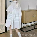 【送料無料】オシ 可愛い リボンチュニック 長袖ブラウス トップス レディース ブラウス シャツ 2way シャツワンピース バックリボンブラウス