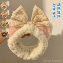 【送料無料】まとめ髪 きれいめ おしゃれ クマ かわいい メイク 美容 スタイリング ふわふわ ヘアケア 洗顔 ヘアバンド(4)