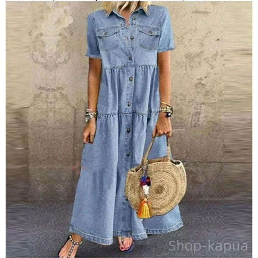 【送料無料】マキシワンピース レディース デニムワンピース ワンピース きれいめ おしゃれゆったり