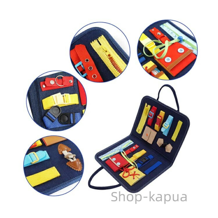 【送料無料】モンテッソーリ プレゼント 子ども 動かす 生活習慣おもちゃ 動かす お着替えの練習に 5歳 おもちゃ 3歳 2歳 1歳 教育 幼児 五感 学習 動かす ボタン 6歳 靴紐結び 子ども 3